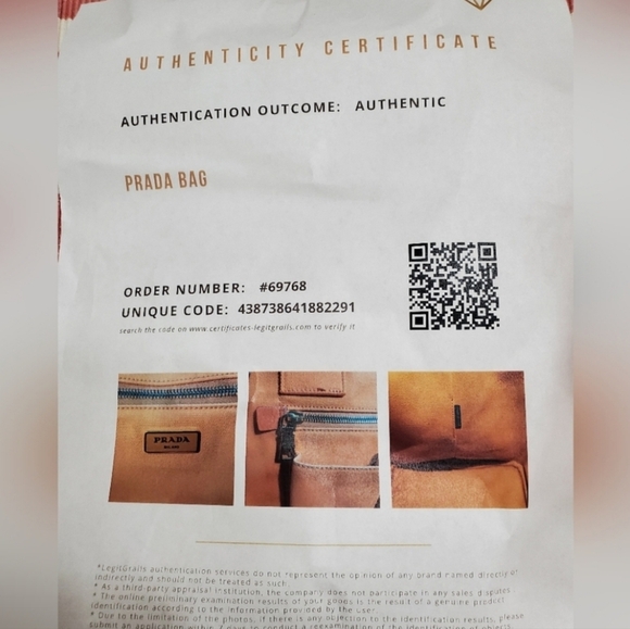 Prada Orange Canvas Tote Large - Picture 5 of 5